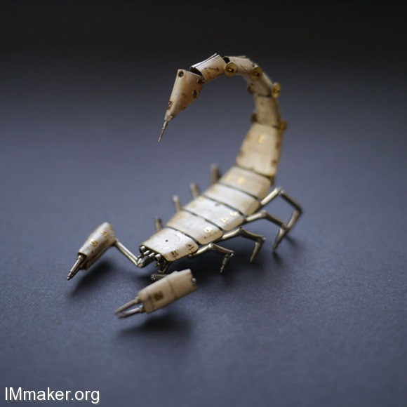 Recycled-watches-turned-into-creatures