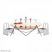 Tanil Coksenim设计的创意简约桌子Diam Table