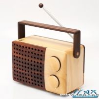 Poketo Wooden Radio ɰľ