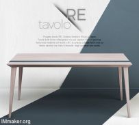 带存储空间的Tavolo RE极简餐桌创意设计