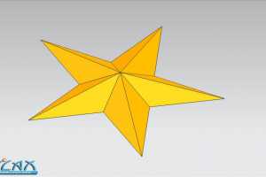 Sienens NX8.5 建模教程技巧：参数化&一步成型 立体五角星 （最简单的画法法）
