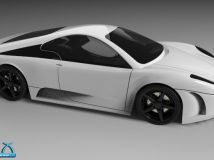 法拉利跑车3D模型，X-CAR，纯proe建模，带步骤（附渲染）