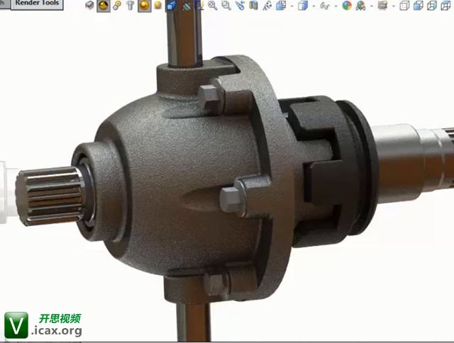 SolidWorks Tutorial # 251 differential gearbox.jpg